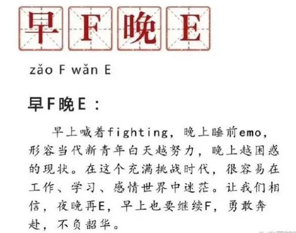 “早F晚E”热梗遭调侃 背后原因为何 背后真相实在让人惊愕