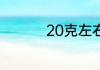 20克左右枸杞是多少颗
