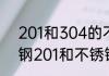 201和304的不锈钢区别在哪里不锈钢201和不锈钢304的区别在哪里