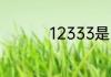 12333是24小时服务吗