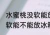 水蜜桃没软能放冰箱保鲜吗 水蜜桃没软能不能放冰箱保鲜