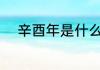 辛酉年是什么意思 什么是辛酉年