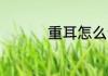 重耳怎么读 重耳的读音