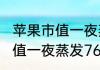 苹果市值一夜蒸发7660亿元   苹果市值一夜蒸发7660亿元为什么