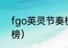 fgo英灵节奏榜（fgo2021礼装节奏榜）