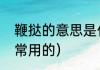 鞭挞的意思是什么（鞭笞是什么意思常用的）