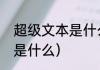 超级文本是什么意思（超文本的含义是什么）