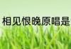 相见恨晚原唱是谁（相见恨晚，原唱）