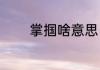 掌掴啥意思（掌掴什么意思）