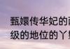 甄嬛传华妃的两个丫鬟（甄嬛传最低级的地位的丫鬟）