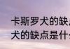 卡斯罗犬的缺点是什么（关于卡斯罗犬的缺点是什么的简单科普）