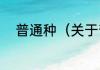普通种（关于普通种的简单科普）