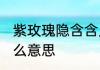 紫玫瑰隐含含义是什么 紫玫瑰代表什么意思