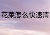 花菜怎么快速清洗 花菜如何快速清洗