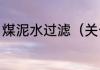 煤泥水过滤（关于煤泥水过滤的简述）