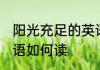 阳光充足的英语怎么读 阳光充足的英语如何读
