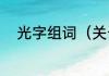 光字组词（关于光字组词的简述）
