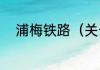 浦梅铁路（关于浦梅铁路的简述）