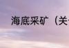 海底采矿（关于海底采矿的简述）