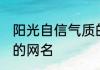 阳光自信气质的网名 正能量阳光明媚的网名