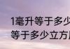 1毫升等于多少立方厘米（关于1毫升等于多少立方厘米的简单科普）
