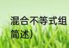 混合不等式组（关于混合不等式组的简述）