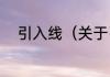 引入线（关于引入线的简单科普）