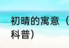 初晴的寓意（关于初晴的寓意的简单科普）