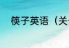 筷子英语（关于筷子英语的简述）