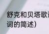 舒克和贝塔歌词（关于舒克和贝塔歌词的简述）