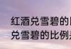 红酒兑雪碧的比例是多少（关于红酒兑雪碧的比例是多少的简单科普）