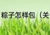 粽子怎样包（关于粽子怎样包的简述）