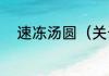 速冻汤圆（关于速冻汤圆的简述）