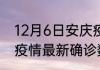 12月6日安庆疫情最新消息 安徽安庆疫情最新确诊数感染人数