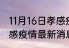 11月16日孝感疫情新增多少例 湖北孝感疫情最新消息详细情况