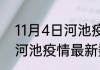 11月4日河池疫情实时最新通报 广西河池疫情最新数据统计今天