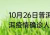 10月26日普洱疫情最新情况 云南普洱疫情确诊人数最新通报