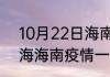 10月22日海南疫情最新情况统计 青海海南疫情一共多少人确诊了