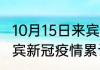 10月15日来宾疫情今天多少例 广西来宾新冠疫情累计人数多少