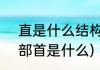 直是什么结构(直是什么结构的字体,部首是什么)