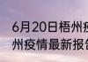 6月20日梧州疫情新增确诊数 广西梧州疫情最新报告数据