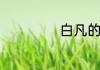 白凡的作用有什么