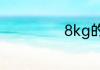8kg的洗衣机重量