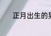 正月出生的男孩名字推荐大全