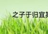 之子于归宜其室家是甚么意思