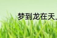 梦到龙在天上飞是什么意思