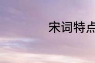 宋词特点有什么风格