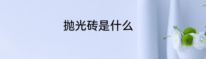 抛光砖是什么