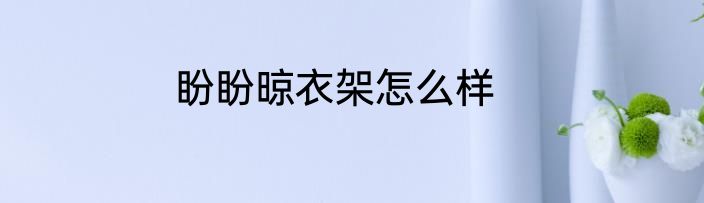盼盼晾衣架怎么样