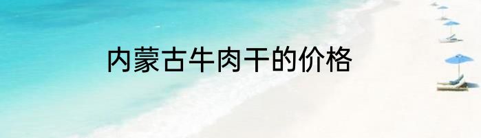 内蒙古牛肉干的价格